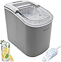 FRIGIDAIRE EFIC189-Silver Compact Ice Maker, 26 lb per Day, Silver