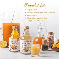 Vista 3 de The Ginger People Juego de jugo de jengibre y cúrcuma Digestión + antiinflamatorio 8 onzas líquidas (paquete de 2)