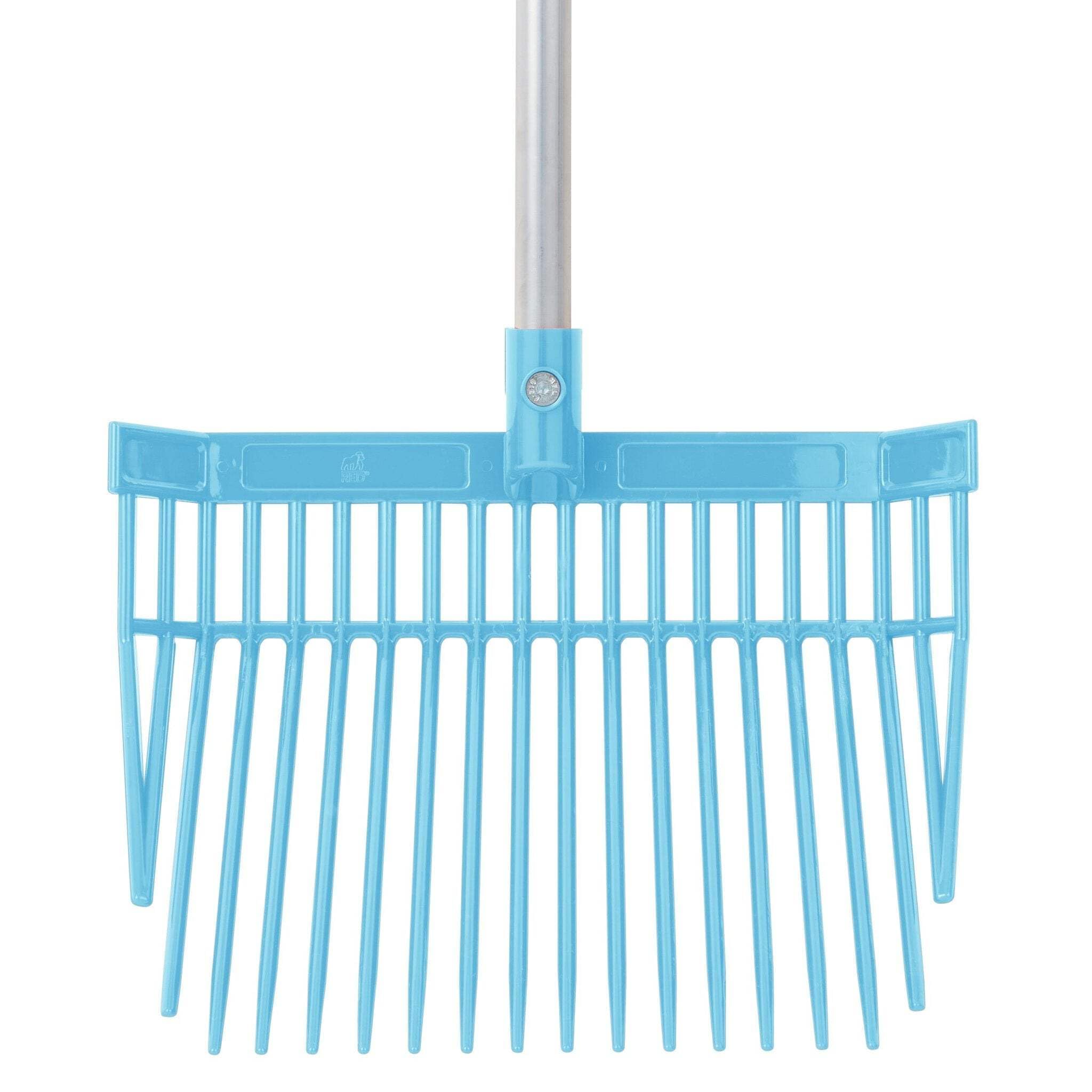 Red Gorilla Replacement Bedding Fork Head Only in Sky Blue for PC Bedding Fork Spare Part Durable Polycarbonate 20 Strong Tines for Stable Horses Manure and Bedding Lightweight