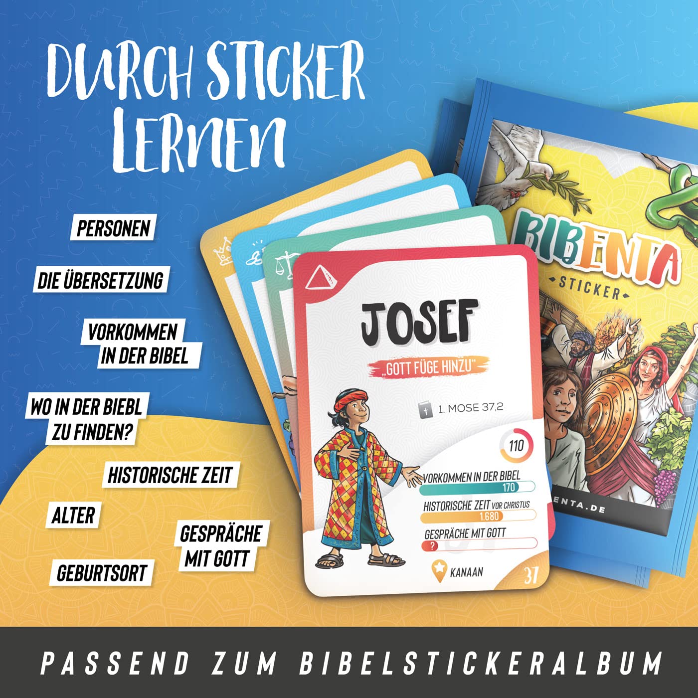 Stickertüten Interaktive Kinderbibel (Dispenser 100 Sticketüten Booster)