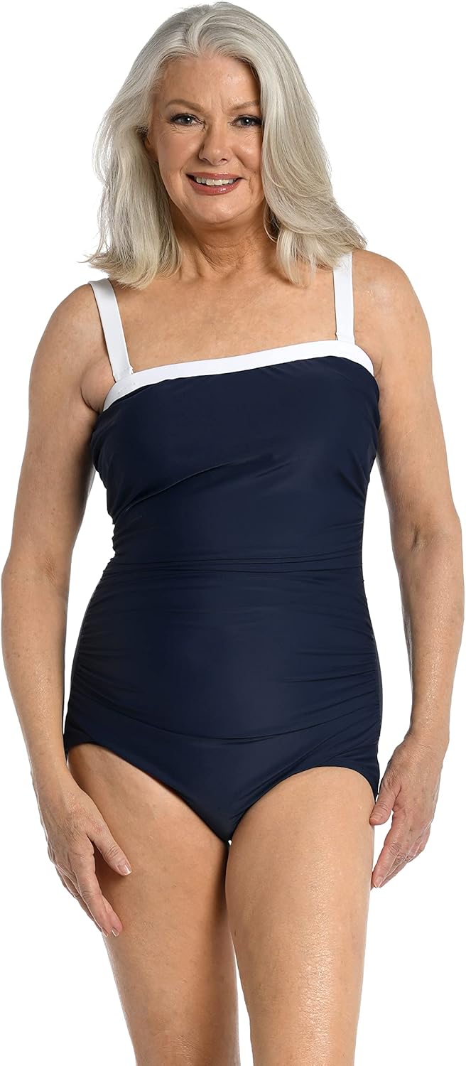 Solid Bandeau Girl Leg One Piece