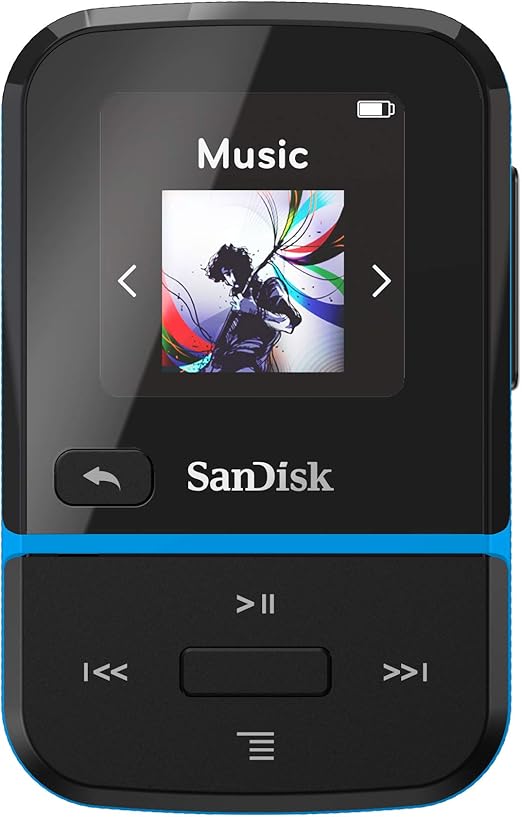 SanDisk Clip Sport Go 32GB MP3 Player Blue Amazon.co.uk