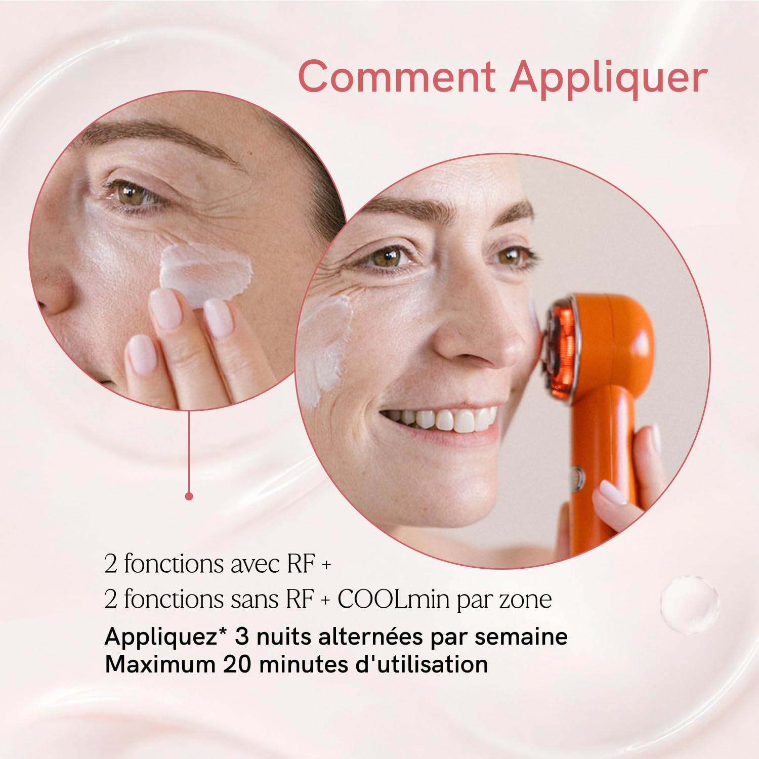 MASDERM Appareil de massage facial électrique 7 en 1 pour visage et corps Hifu - Haute fréquence esthétique - Indiba - Traitement