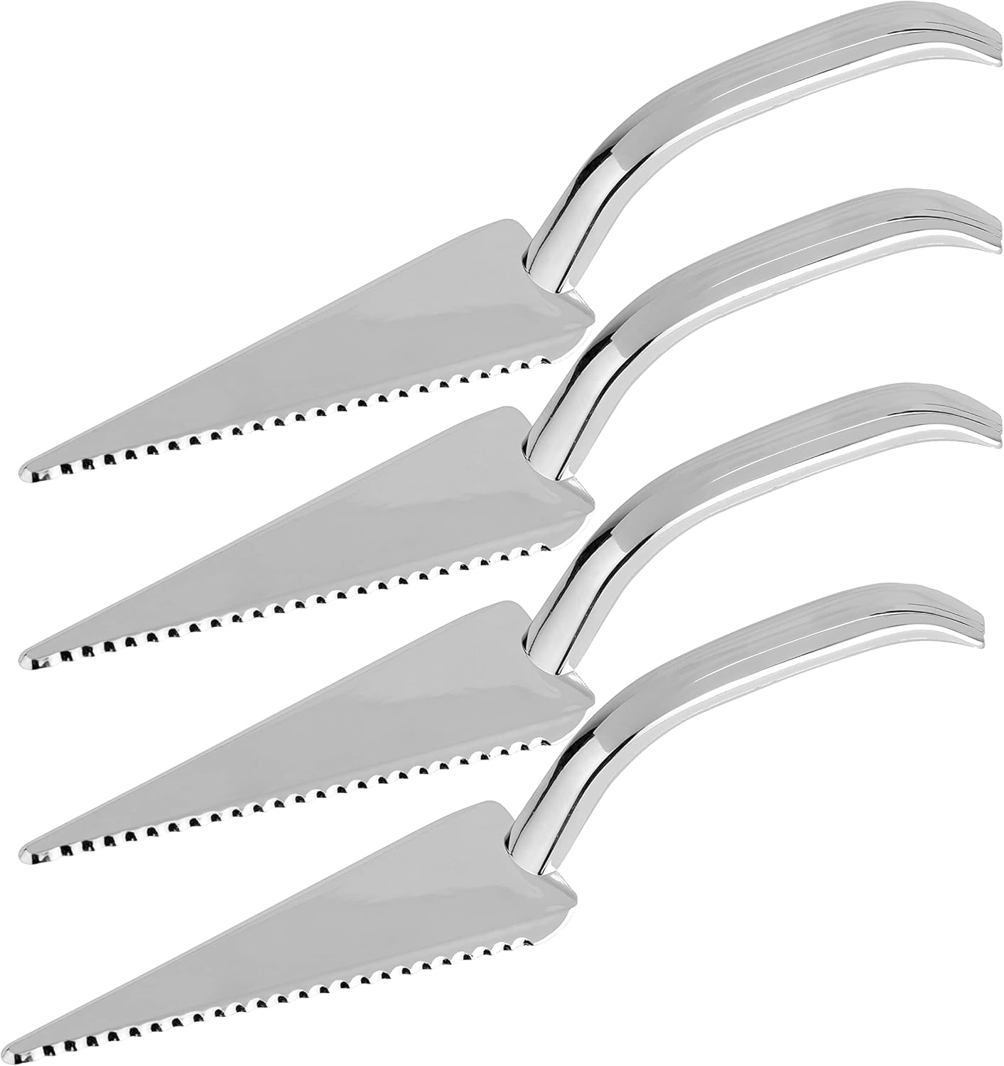 Disposable Plastic Silver Cake Cutters Durable Heavy Duty