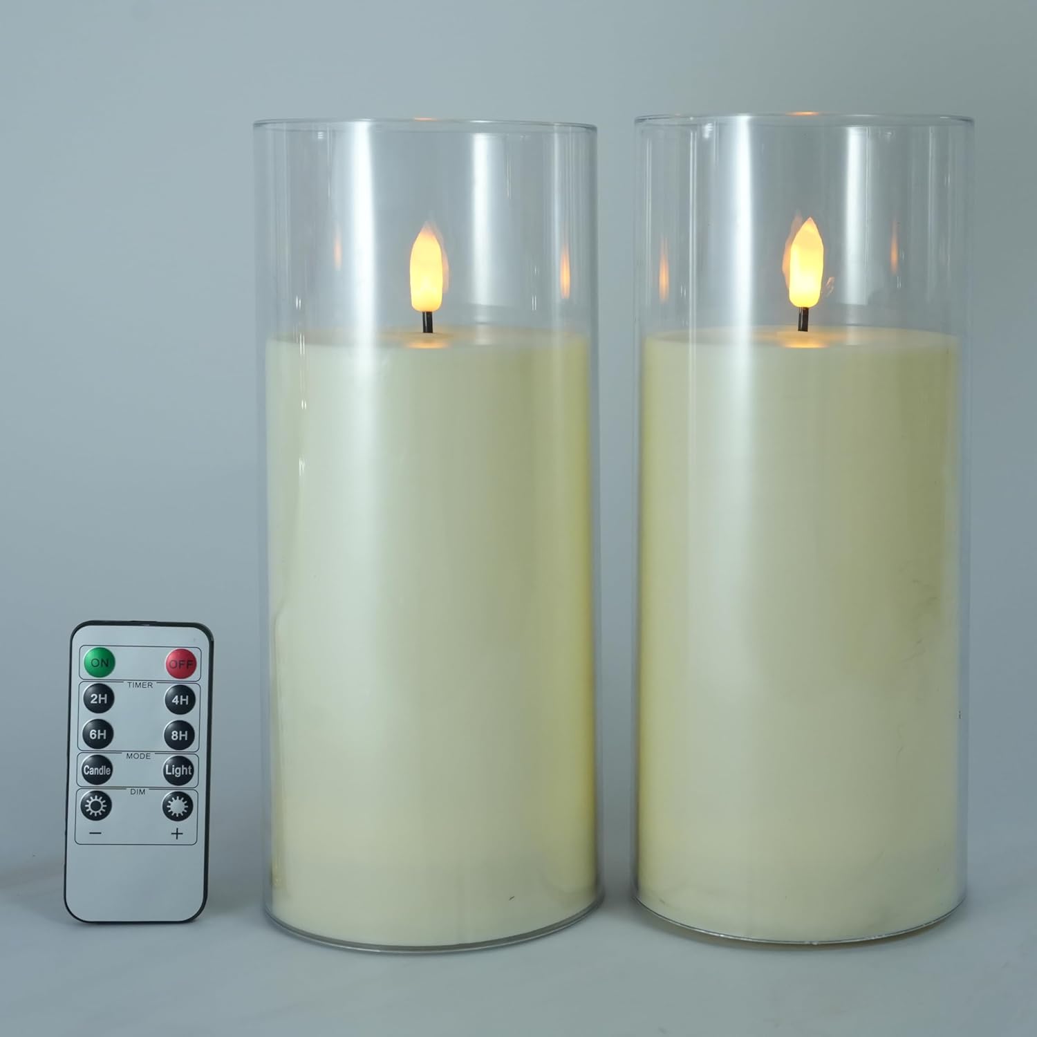 NICEME Rechargeable Color Changing Candles with Remote Timer USB Cable 3PCS LED Multi Colored Flameless Candles Battery Operated Real Wax USB Pillar Candles Flickering for Halloween Christmas Decor