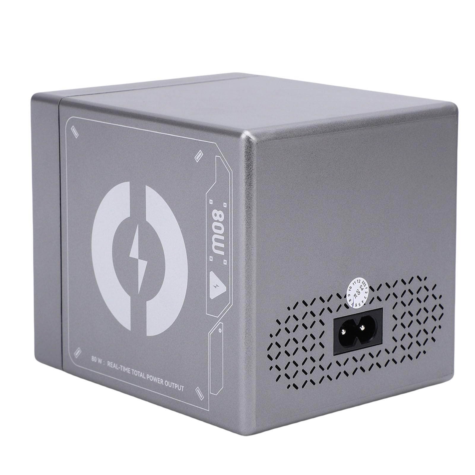 Estación de Carga USB de 80 W, Cargador Rápido USB C PD de 4 Puertos con Pantalla Digital para Teléfono con Tableta Portátil, Soporte PD3.1 QC4+ PPS 45 W Carga Rápida 2.0 (Enchufe de la UE)