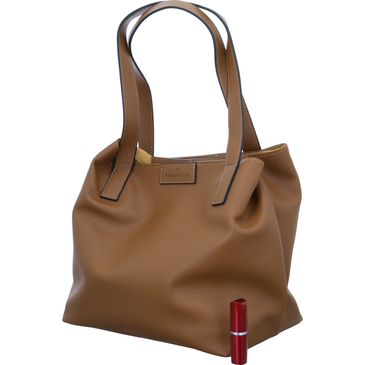 TOM TAILOR shoulder bag Miri Zip Zip Shopper L Cognac