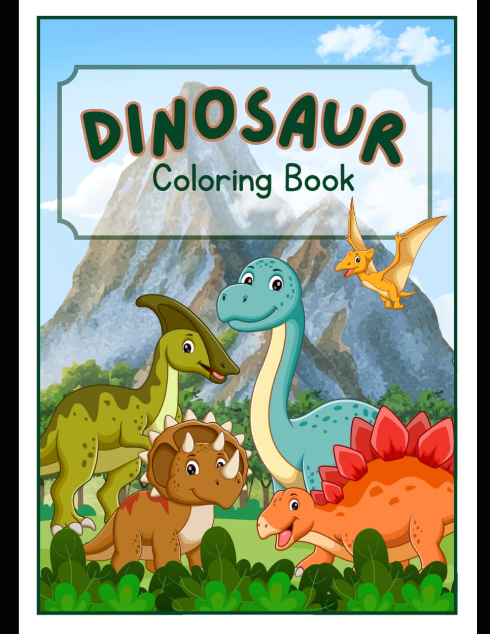 Mighty Dinosaur Coloring Book for Kids: Realistic Dino Designs, Fascinating Facts, and Epic Prehistoric Scenes for Kids Ages 8-12