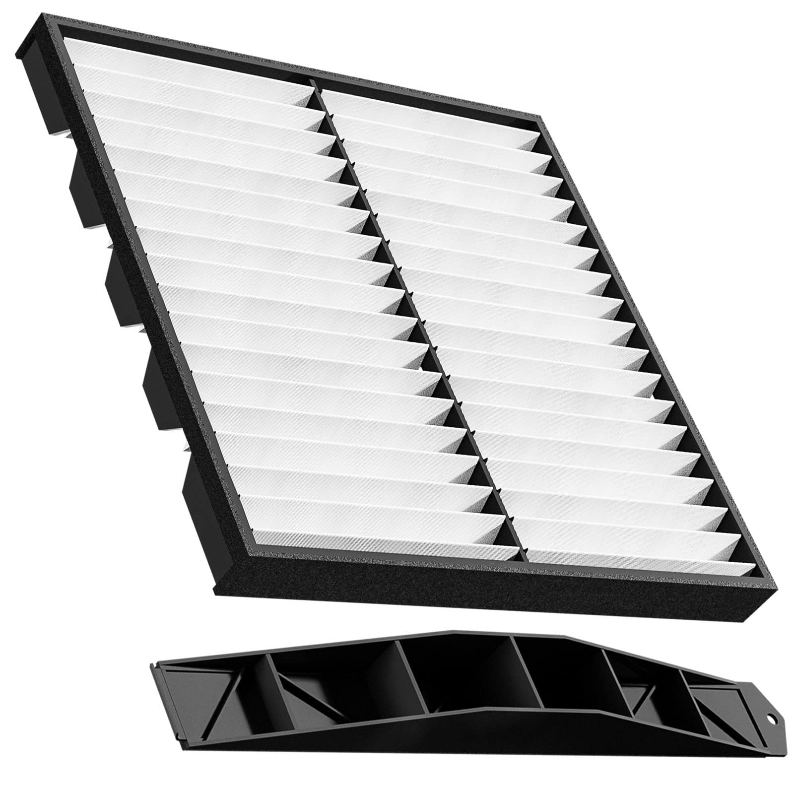 Plobeda Cabin Air Filter Retrofit Kit Replacement for GM Chevy Silverado Sierra Tahoe Yukon Avalanche Suburban Cadillac Escalade,Replaces OEM #: 22759208 259-200, 22759203, 103948