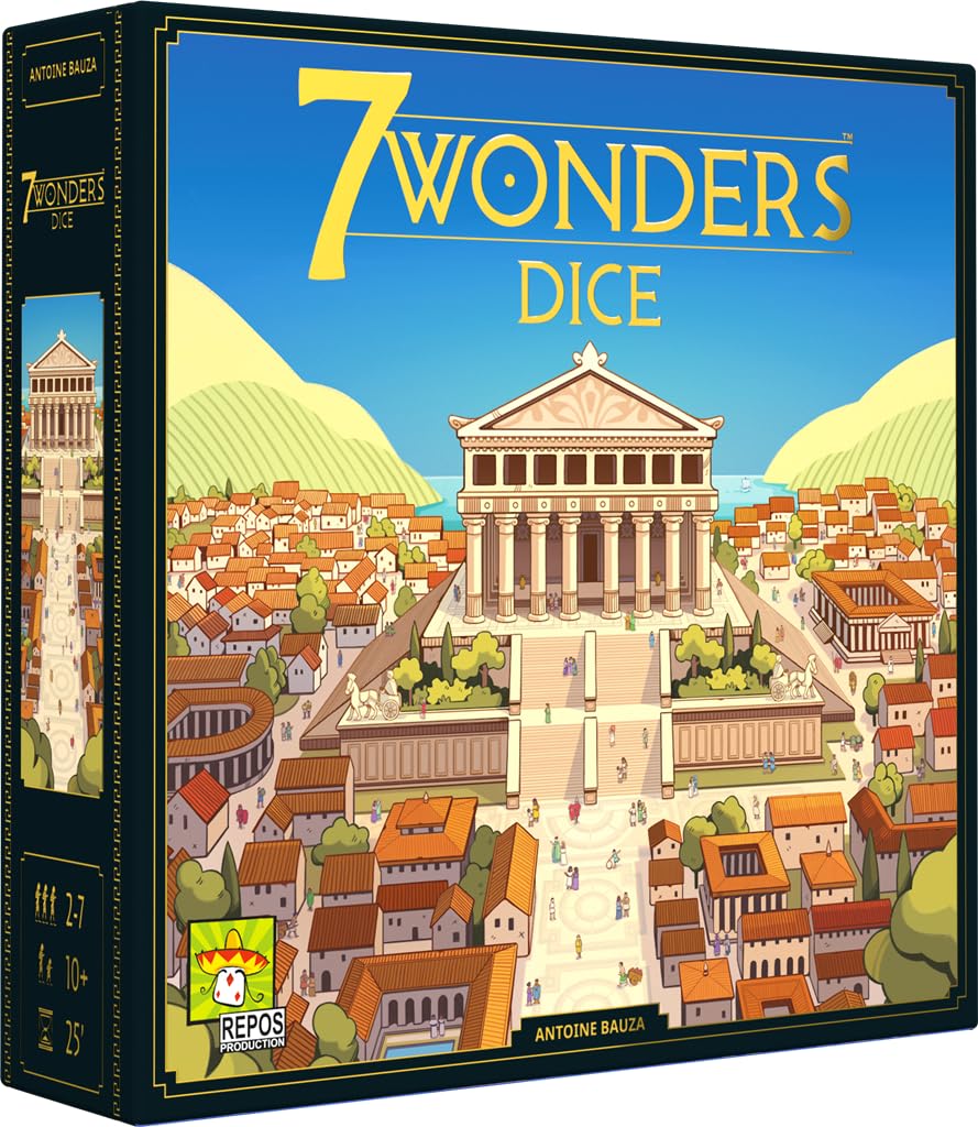 Repos | 7 Wonders Dice | Juego de Mesa | Desde 10 años | 2-7 Jugadores | Tiempo de reproducción: 25 Minutos | Versión FR/NL