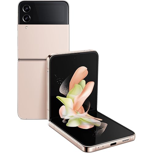 SAMSUNG Galaxy Z Flip 4 5G, US Version, 128GB, Pink Gold - AT&T (Renewed)
