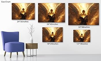 Amazon.co.jp: ANRUOXI キリスト教の壁アート、聖書の絵を持つ神