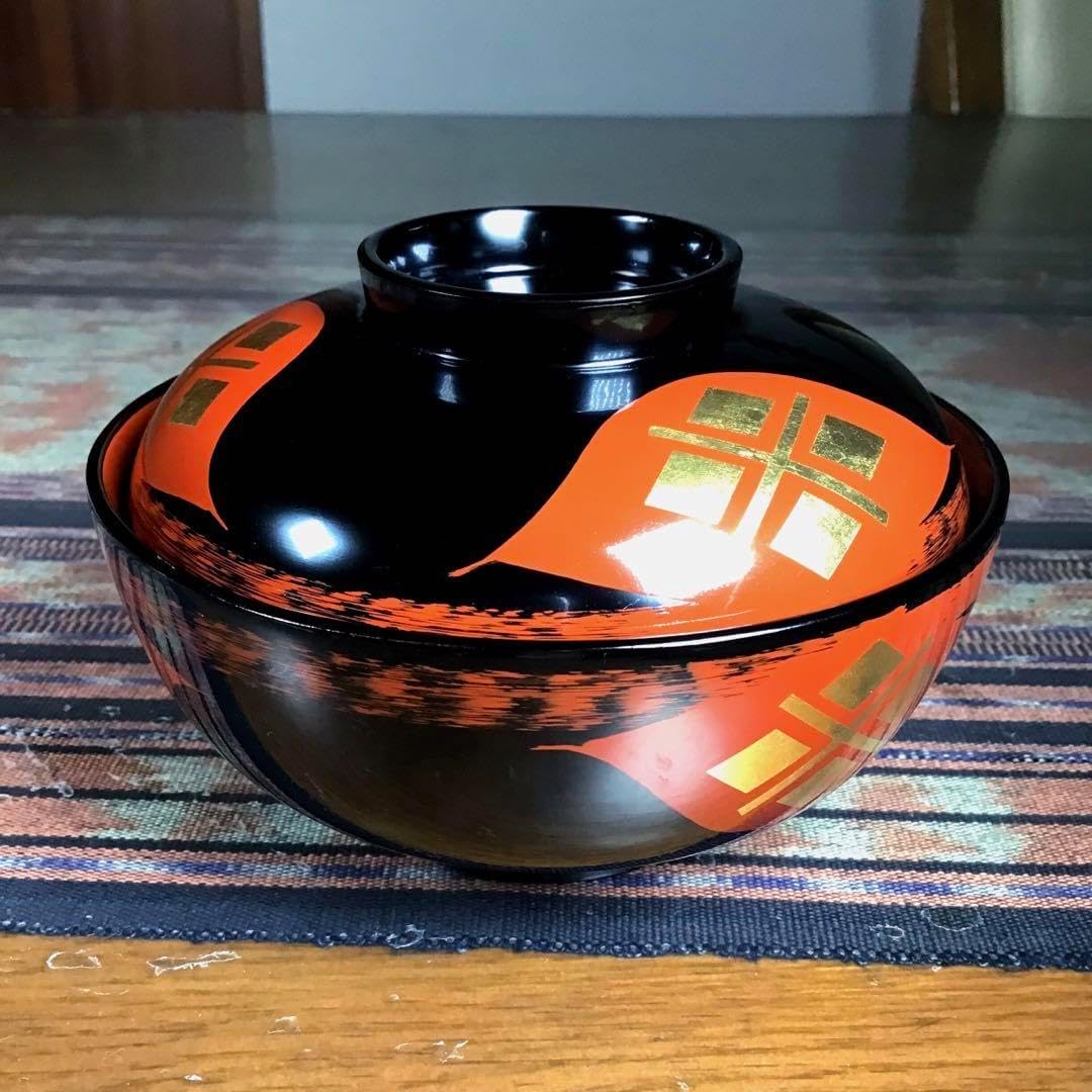 茶道具 蒔絵師 中川秀甫作 網目蒔絵 中棗 共箱 V 9347