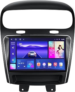9inch for Dodge Journey 2012-2020 Android 12 Car Stereo Upgrade Radio Replacement Installation Kit DSP Auto Stereo (3GB+32GB) Wireless Apple CarPlay GPS Navigation