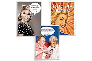 NobleWorks Humorous Assorted Birthday Cards for Women Friends