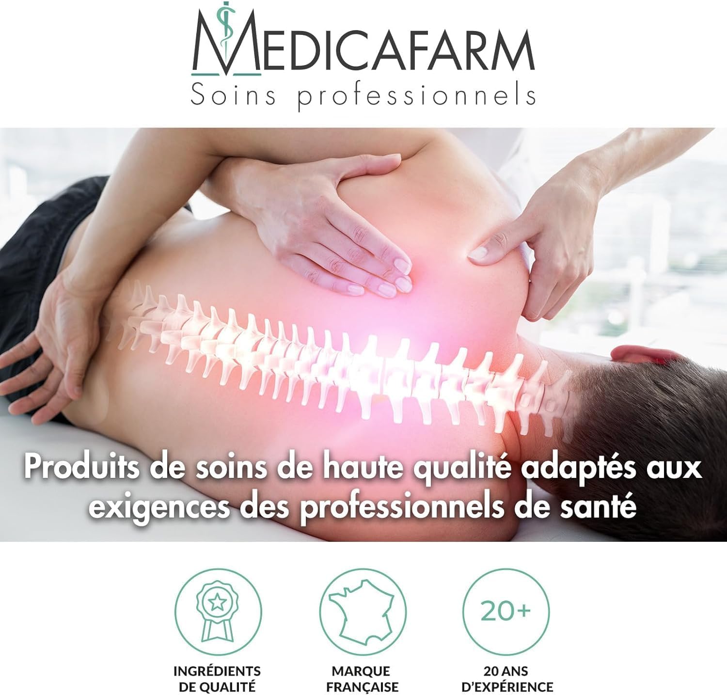 MEDICAFARM - Crème réfrigérante SEDADOL au menthol - Effet froid - Aide à soulager les douleurs et sensations de jambes lourdes - 3 flacons airless 250 ml