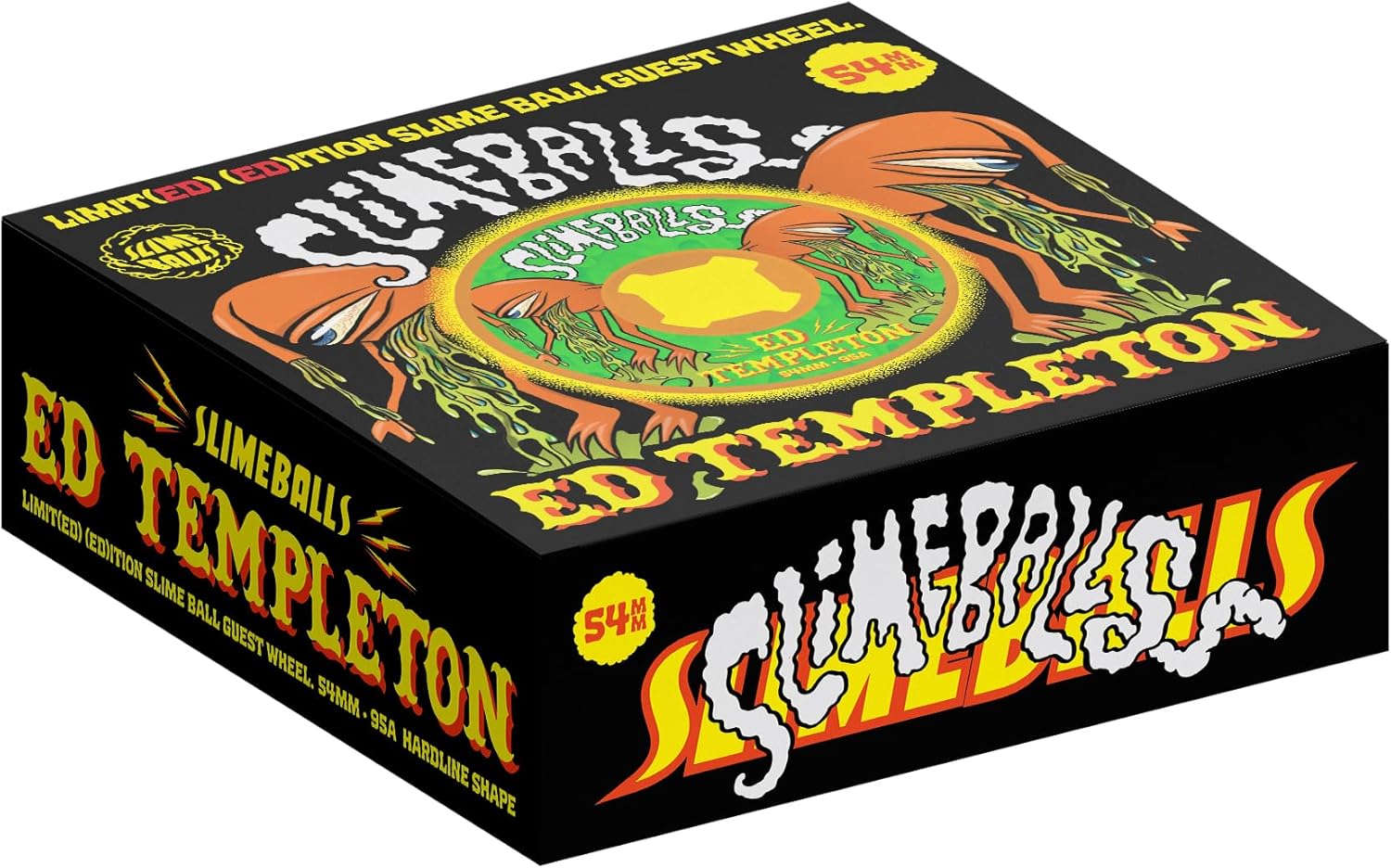 SANTA CRUZ Slime Balls 54mm Ed Templeton Vomit Mini Orange Hardline 95a Skateboard Wheels