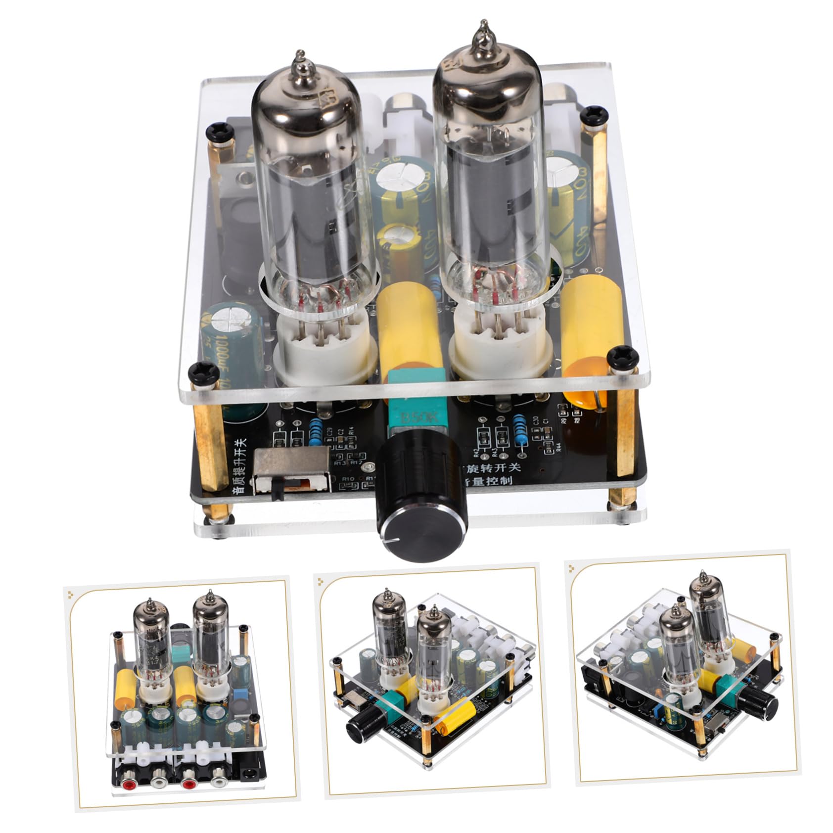 Homoyoyo Preamplificatore Valvolare 6k4/6a2 Hifi Funzione Preamplificatore, Facile da Installare, per Sistemi Audio DIY e Arredamento Moderno