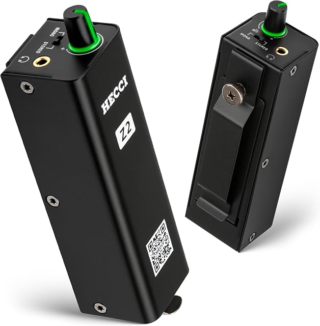Z2 Portable filaire dans amplificateur de moniteur d'oreille, ampli casque avec XLR et TRS Sortie, amplificateur casque avec interrupteur stéréo/mono pour clavier, drummers, guitare