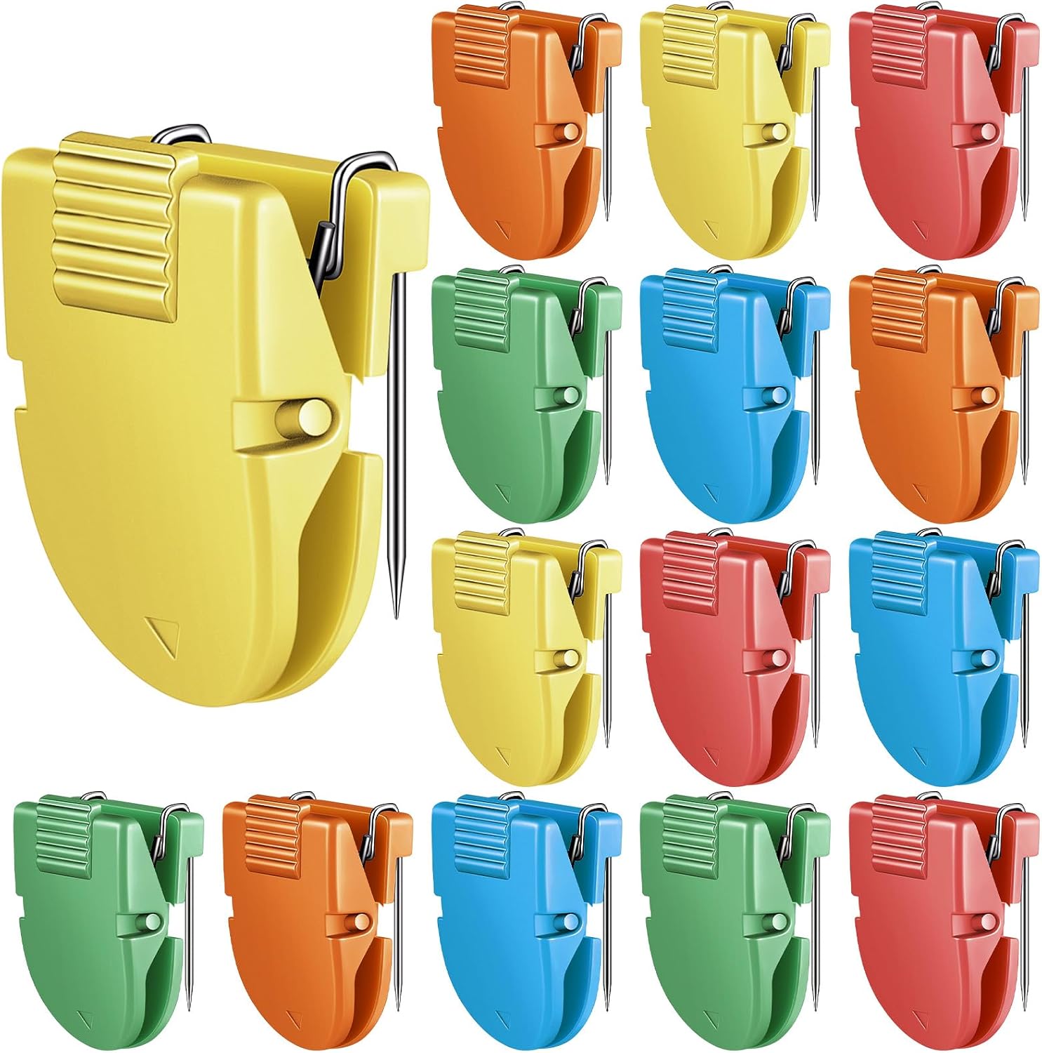 Feifeiya 15 Pcs Cubicle Clips for Fabric Panels,Primary Color