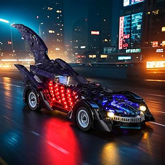 LocoLee ライトキット レゴ76304 バットマン フォーエバー バットモービル対応 - モデルのみのライトなし、LED照明アクセサリー レゴバットエタニティバットモービル対応 標準バージョン