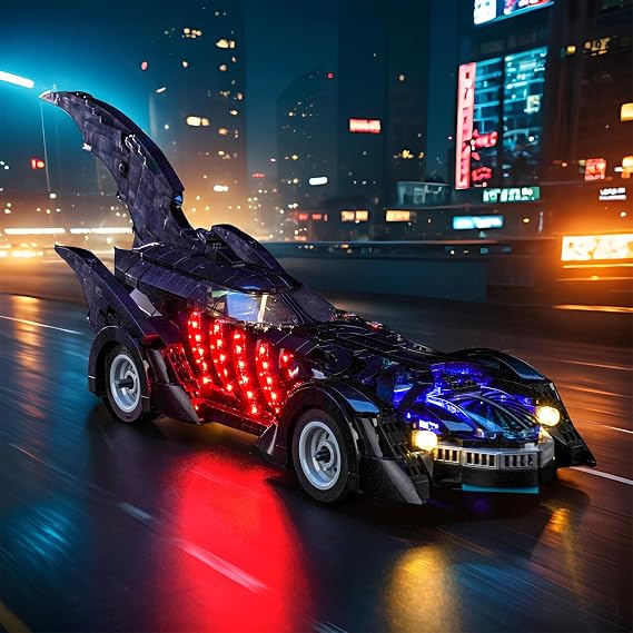 LocoLee ライトキット レゴ76304 バットマン フォーエバー バットモービル対応 - モデルのみのライトなし、LED照明アクセサリー レゴバットエタニティバットモービル対応 標準バージョン
