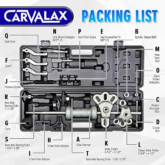 CARVALAX 12-Way Slide Hammer Puller Set