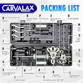 CARVALAX 12-Way Slide Hammer Puller Set