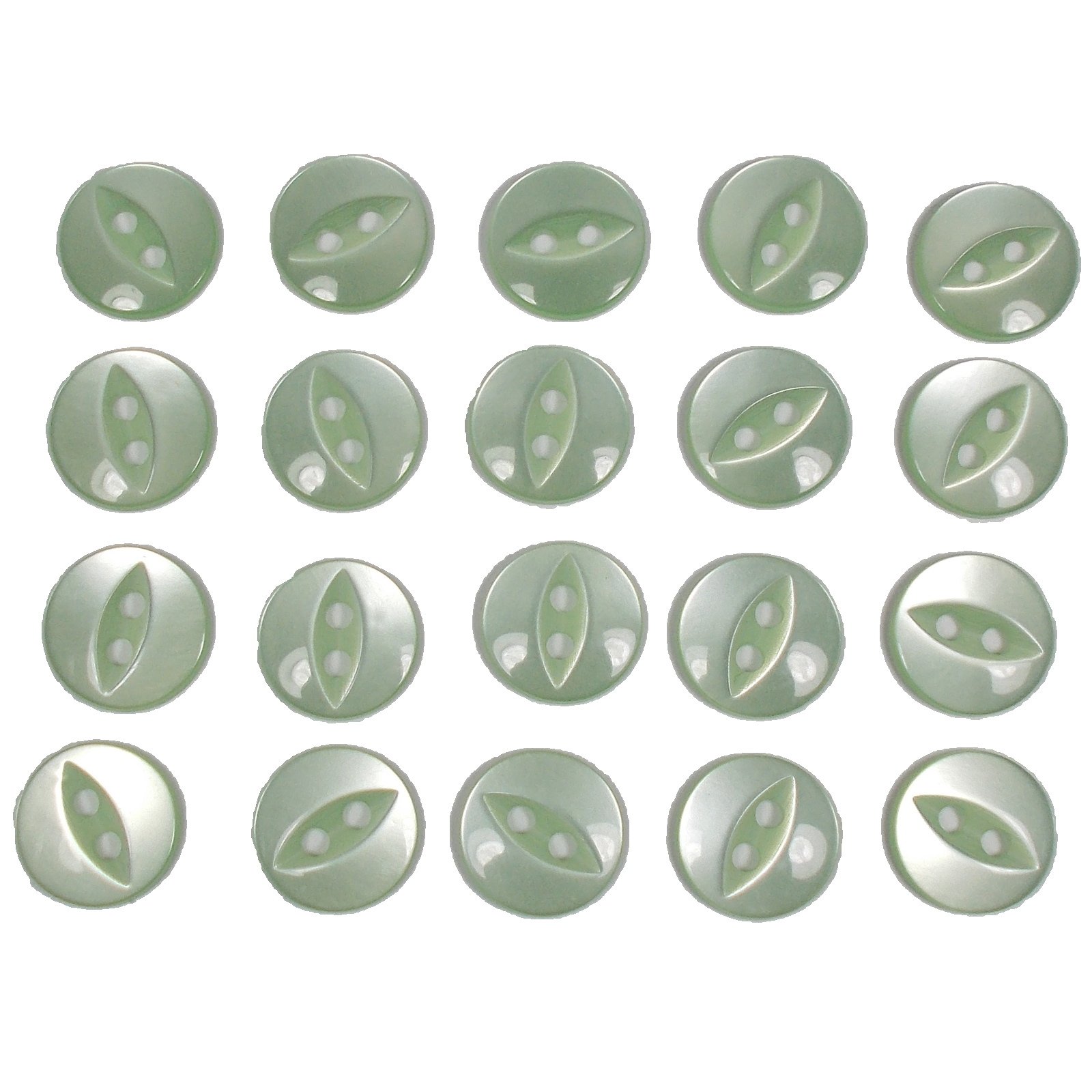 Push The Button Mint Green Fisheye Basic Buttons 11Mm (, 20)