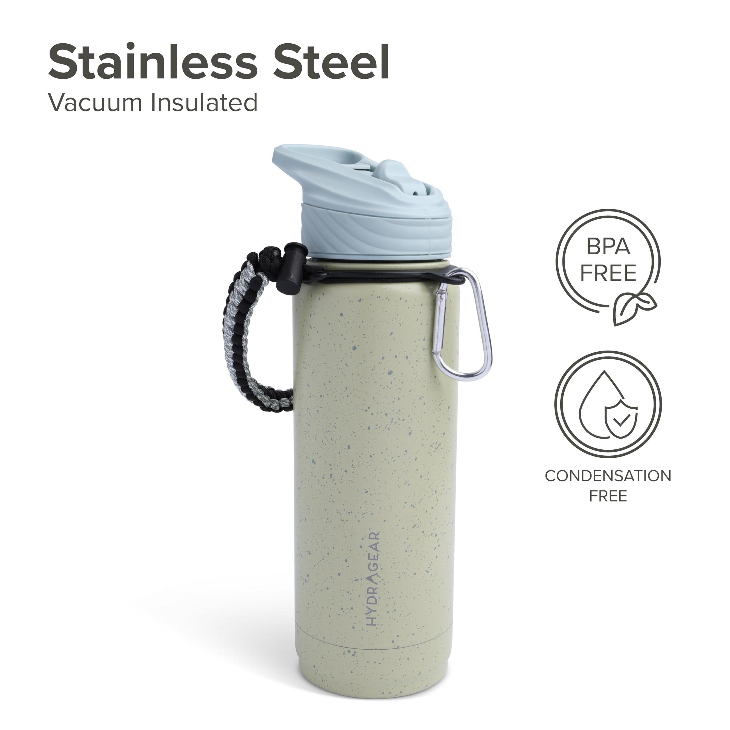 Amazon.com: Hydragear Zenith Straw Stainless Steel Bottle with