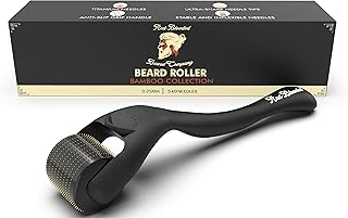 Beard Derma Roller Scalp Hair Care – Microneedle dermaroller for Beard & Facial Hair, Rodillo para Minoxidil, Supports Thicker-Looking Beard, Patchy Beard Filler for Men
