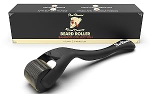 Beard Derma Roller Scalp Hair Care Microneedle dermaroller for Beard Facial Hair Rodillo para Minoxidil Supports Thicker-Looking Beard