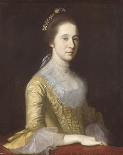 iiRTTFiRT Classic Canvas Posters Painting Wall Art Margaret Strachan by Charles Willson Peale Famous Painting for Home Decor 60x90cm