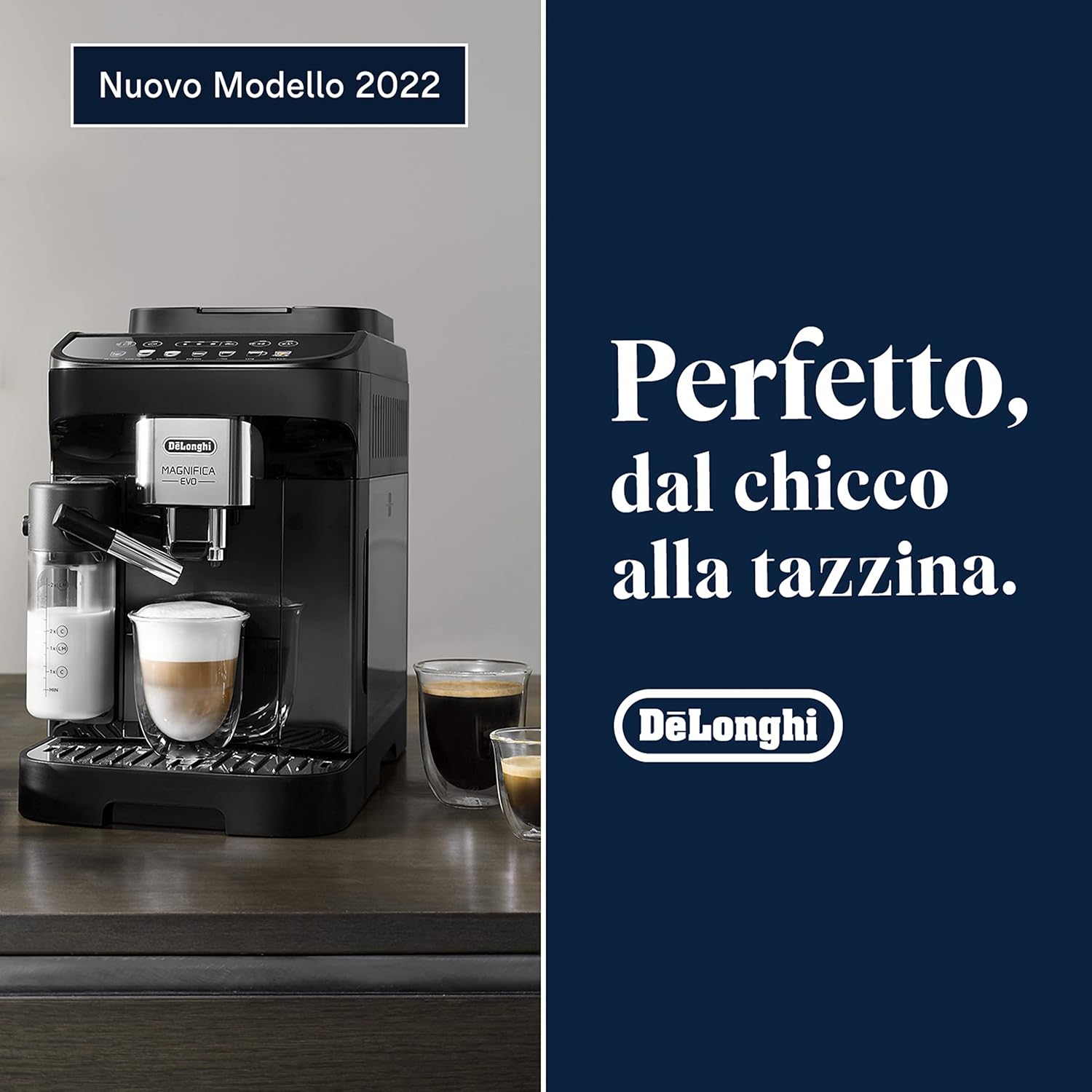 DeLonghi Magnifica Evo Perfetto, Macchina Automatica per Caffè in Chicchi, ECAM292.81.B, Macinacaffè integrato DLSC002 Accessorio per macchine del caffè, Filtro Acqua MADE IN ITALY DeLonghi Magnifica Evo Perfetto, Macchina Automatica per Caffè in Chicchi, ECAM292.81.B, Macinacaffè integrato DLSC002 Accessorio per macchine del caffè, Filtro Acqua MADE IN ITALY