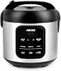 AROMA Professional Digital Rice Cooker, 10-Cup (Uncooked) / 20-Cup (Cooked), Multicooker, Slow Cooker, Steamer, Oatmeal Cooker, Egg Cooker, STS, 5 Qt, Black, ARC-5200SB