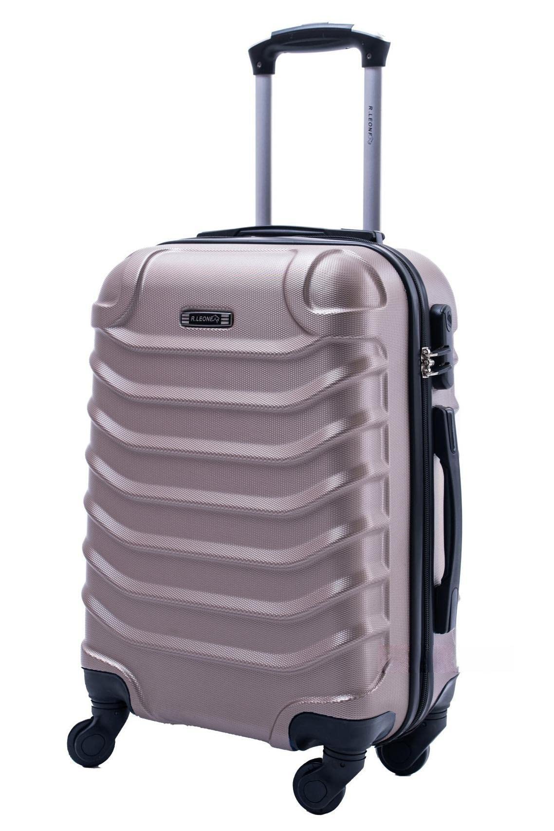 R.Leone Ryanair 55x40x20 cm Valigia Trolley Bagaglio a mano 4 Ruote rimovibile U