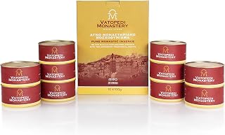 Pure Monastic Incense from Mount Athos with The Authentic Traditional Recipe 10 x 100gr (Myrrh)