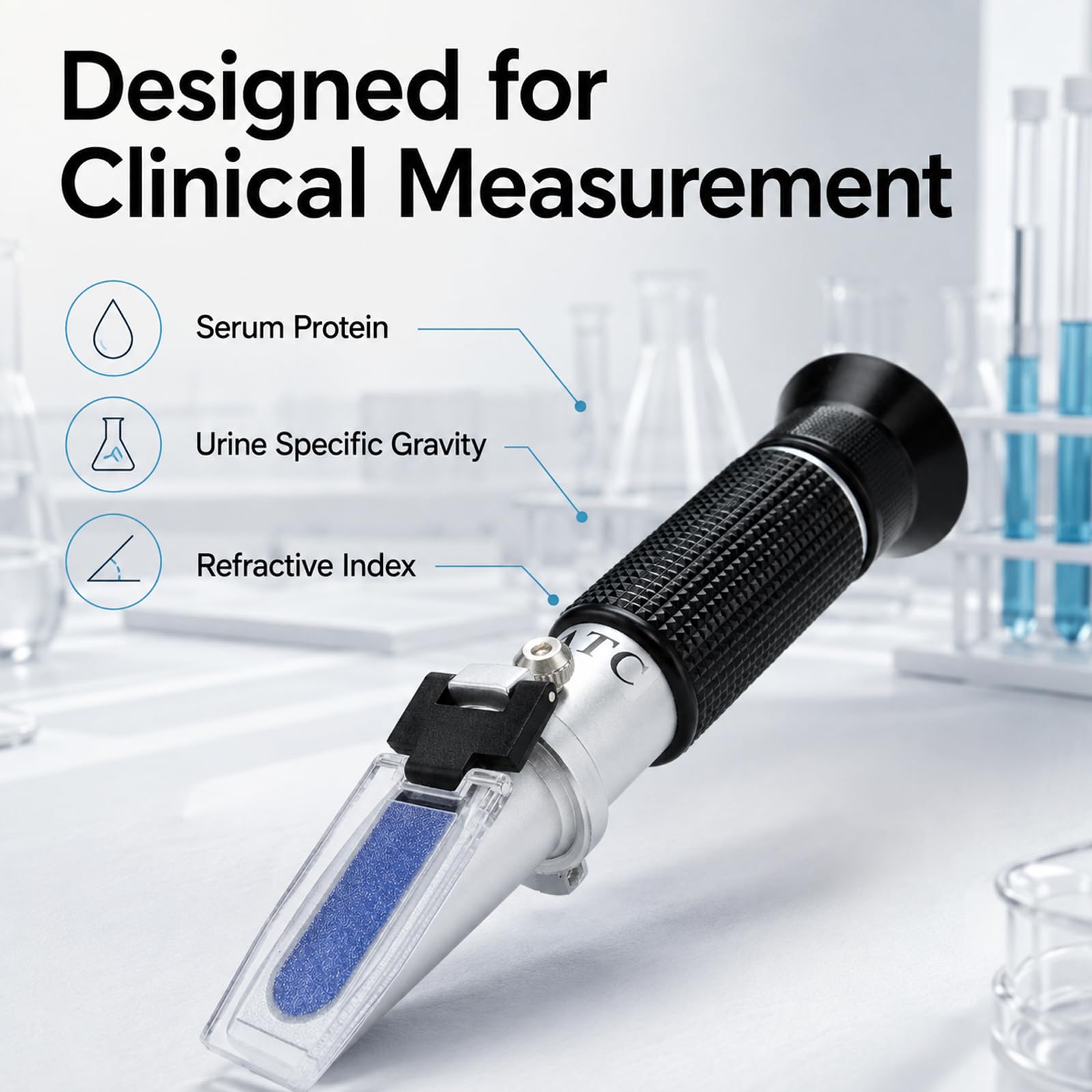 Clinical Refractometer - Serum Protein, Urine, RI -4