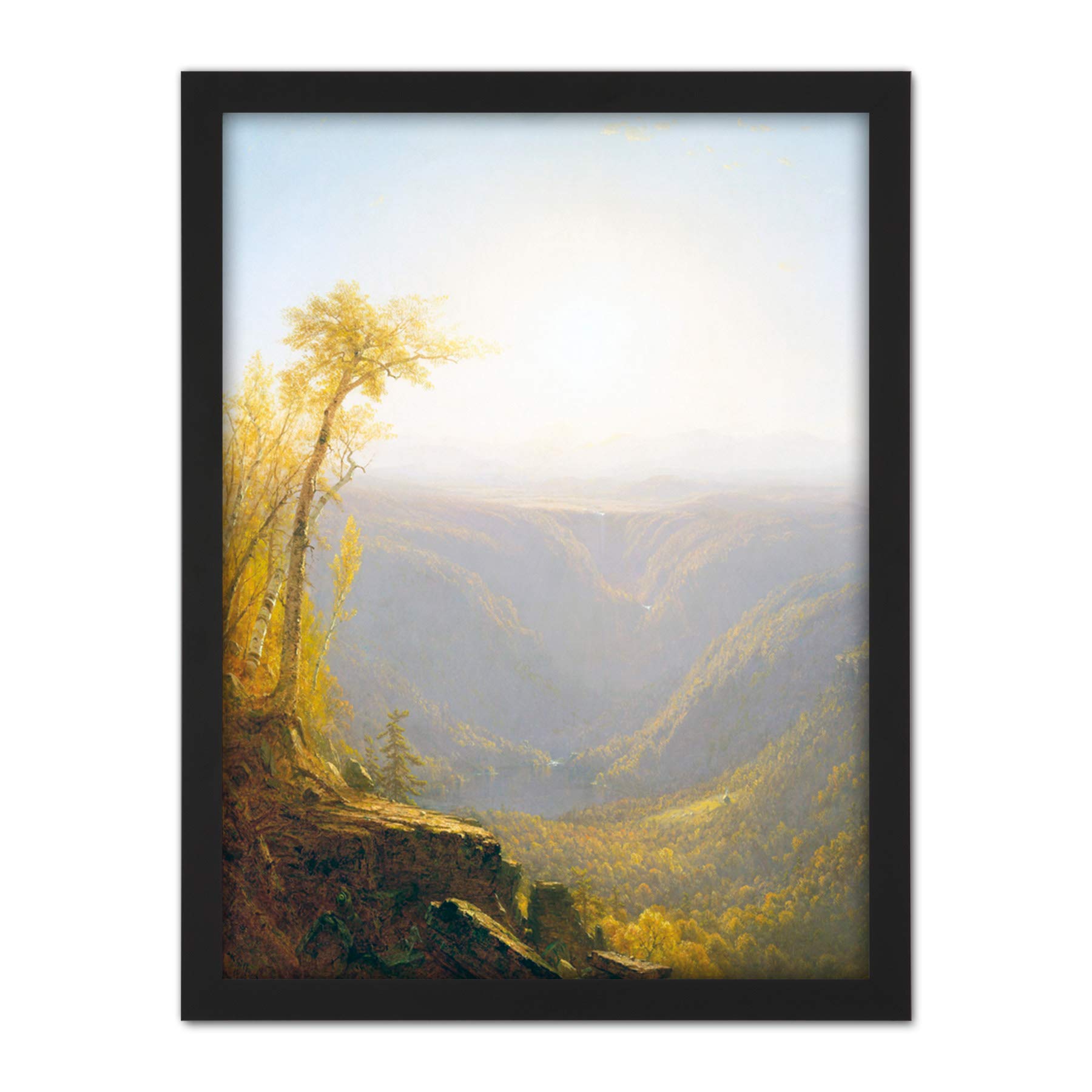 Gifford Gorge In The Mountains Painting Large Framed Art Print Poster Wall Decor 18x24 in