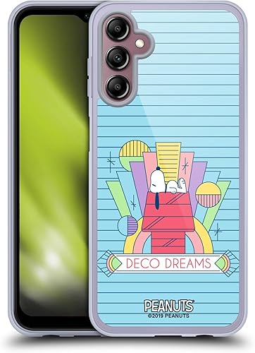 Miniatura 286 de Head Case Designs Funda de gel suave con licencia oficial de Peanuts House Snoopy Deco Dreams compatible con Samsung Galaxy S23 5G Casa,Blue