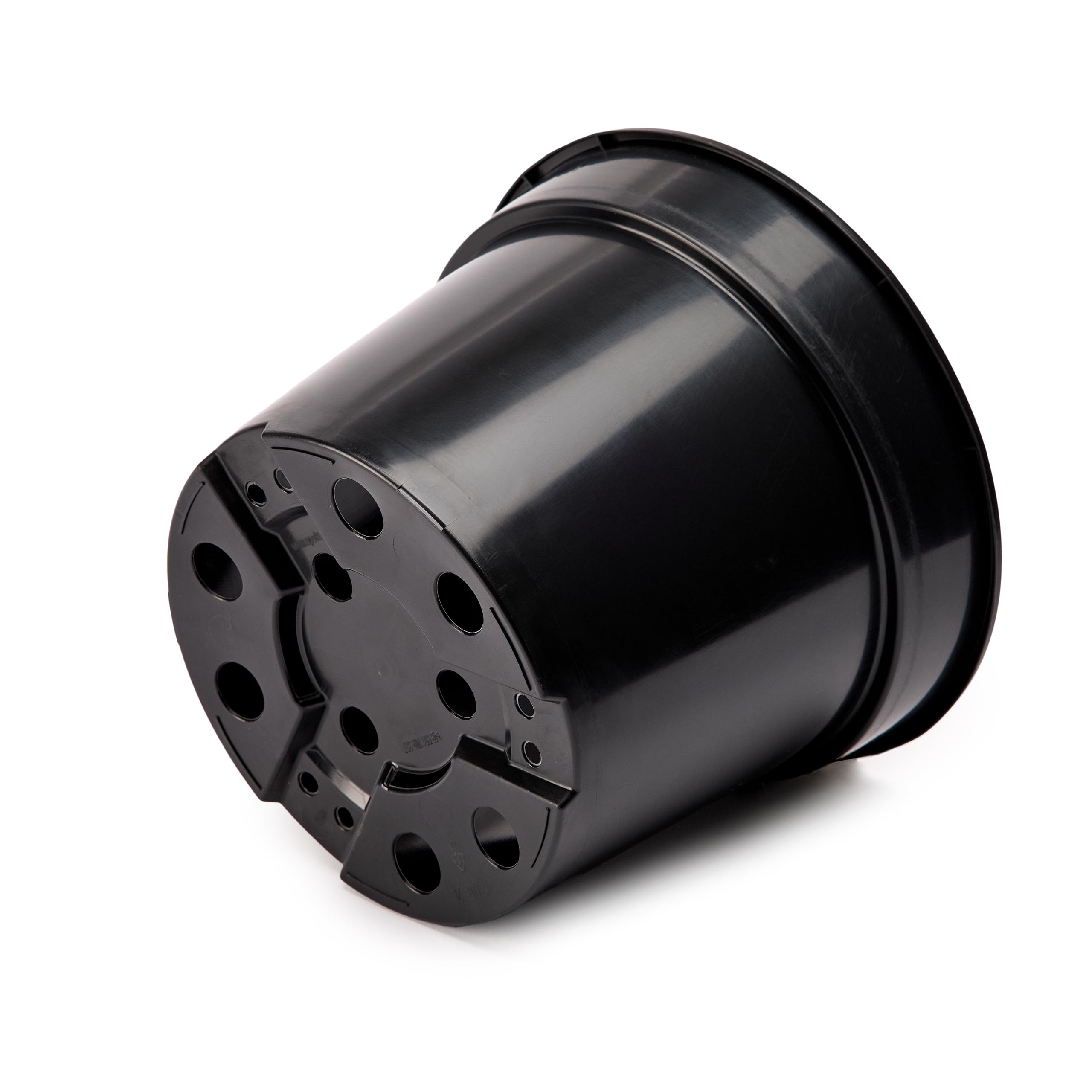 Garronda Macetas de Producción Macetas Redondas para Plántulas de Flores y Plantas GD-0025 (10 Piezas Negro, ⌀ 17 cm H 13 cm) — view 2