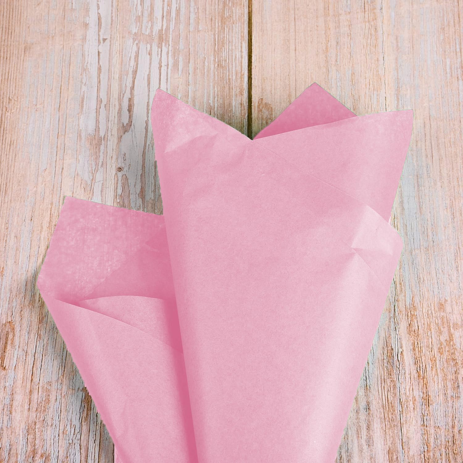 60 Sheets of Pink Tissue Paper, 35 x 50 cm Gift Wrapping Tissue Paper for Christmas Gift Wrapping Art Crafts DIY Birthday Wedding Baby Shower Gift Wrap