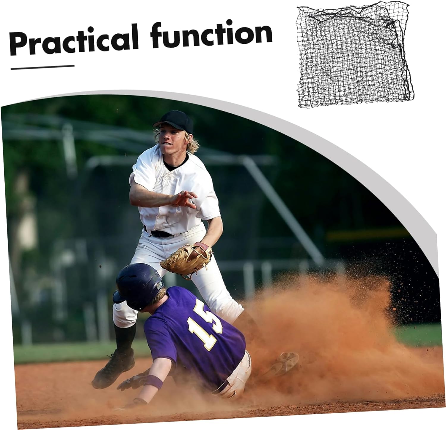 Enhance Training Baseball Pitching Net Softball Coaching Equipment Rebound Protective Netting Multisport Use Portable Design