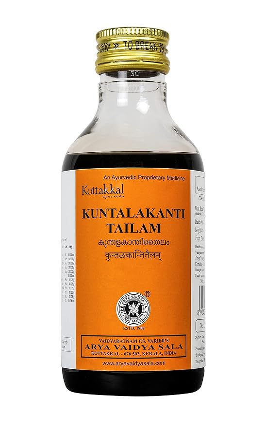 Kottakkal ayurveda Kuntalakantitailam 200 Ml, Herbal Combination For