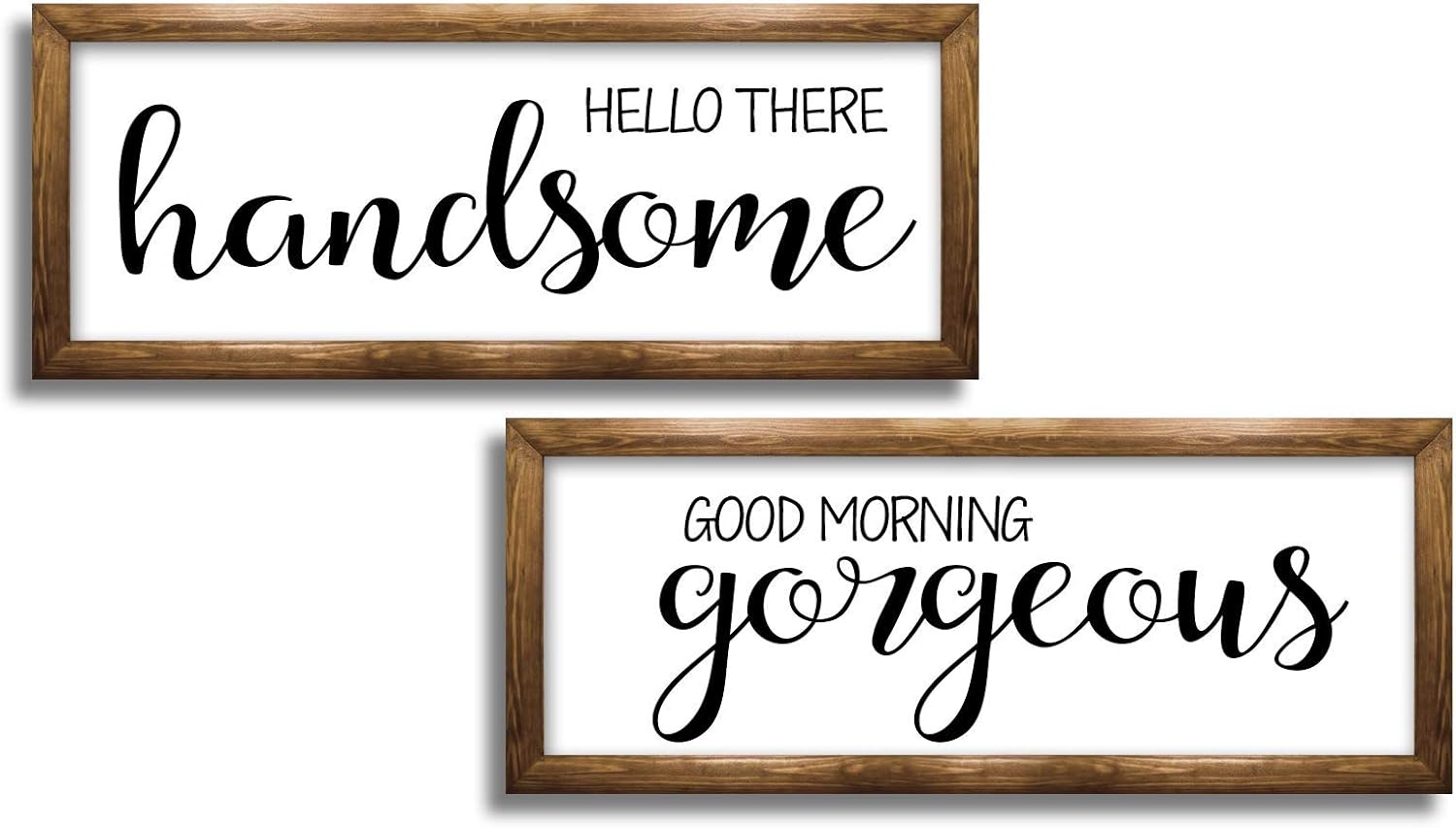 Hello There Handsome Wood Sign Good Morning Gorgeous Wood Sign Hello There Wood Sign Modern Farmhouse Fixerupper Magnolia Market Stencil Sign