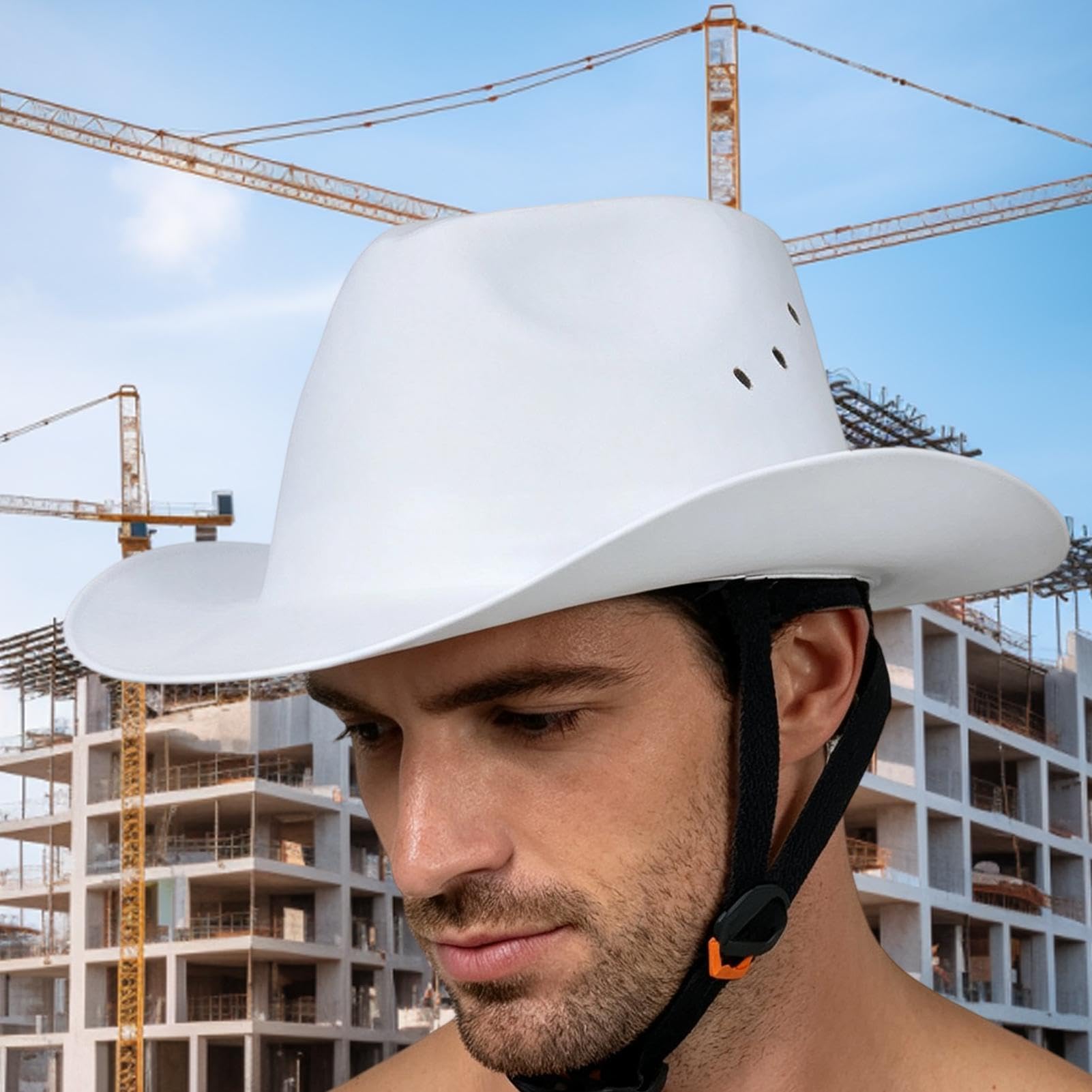 Casco de seguridad ajustable con protección solar
