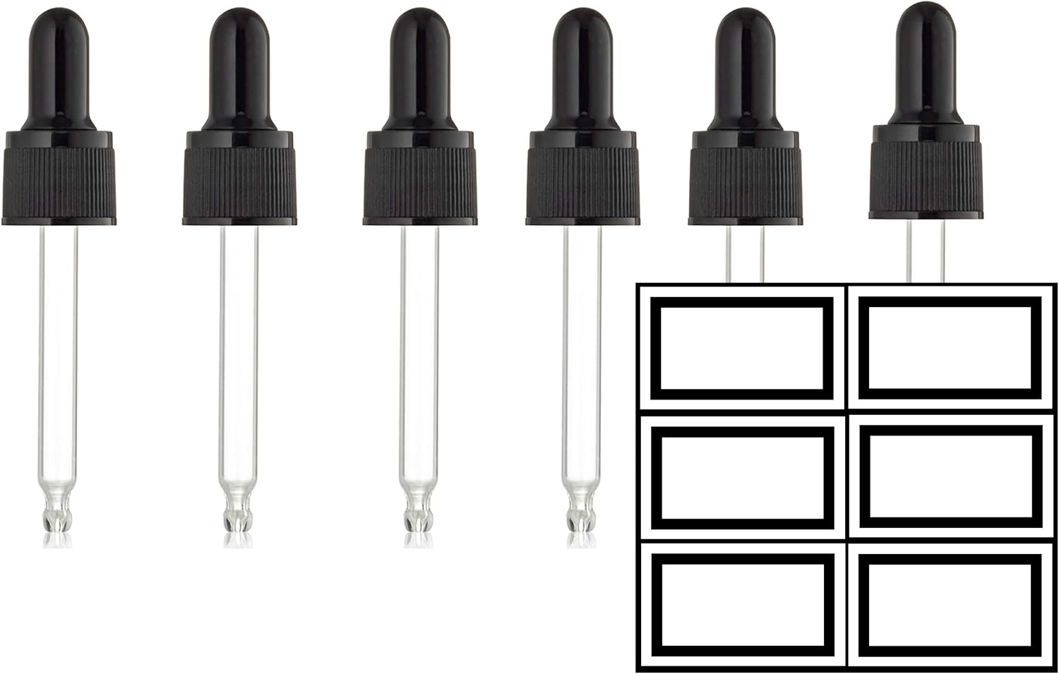Glass Dropper Set | Droppers for Essential Oils 15ml Oil Dropper | Eye Droppers for Essential Oils 15 ml