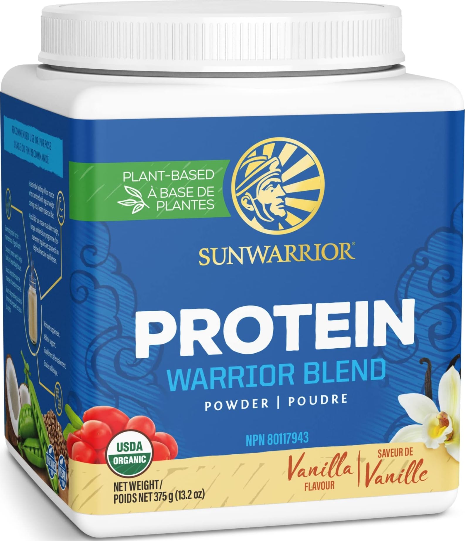 Sunwarrior Warrior Blend Organic Vegan Plant Protein Powder (17 Servings (Pack of 1), Vanilla) — Amazon image 15