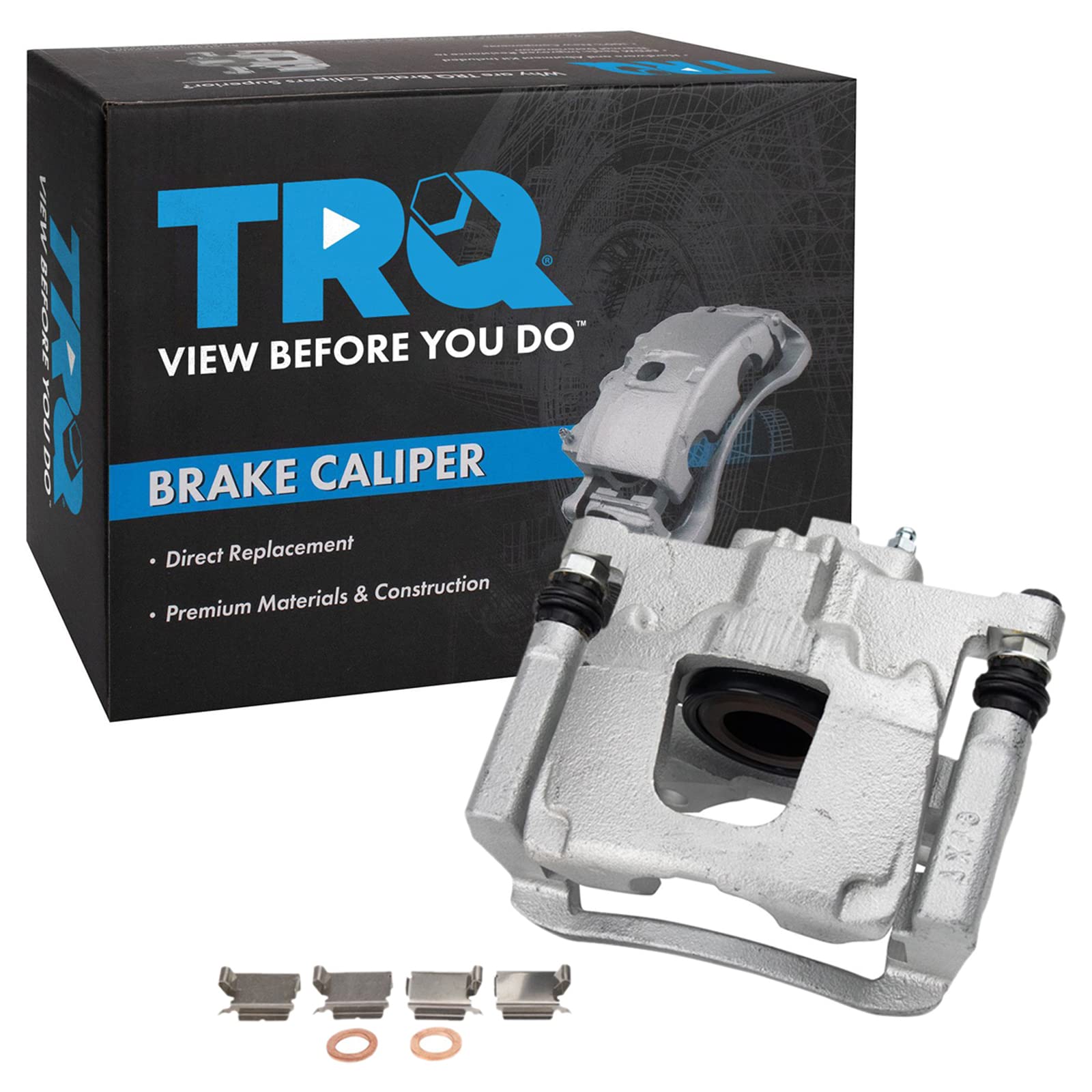 TRQ Rear Left Right Brake Caliper w/Bracket Driver Passenger Side