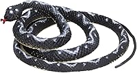 Vista 1 de plplaaoo Juguete de serpiente falsa, serpiente realista, figura de serpiente de coliflor de boa simulada, figura de serpiente de plástico